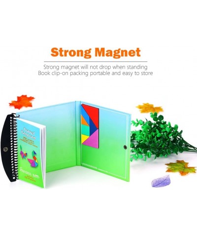 Travel Tangram Puzzle - Magnetic Pattern Block Book Road Trip Game Jigsaw Shapes for Kids Adult Challenge IQ Educational Toy ...