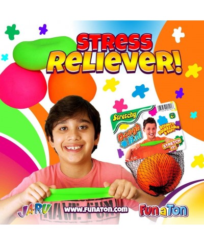 Stretchy Ball Assorted Colors (Pack of 12) by JA-RU | Stress Release Anxiety Hand Therapy Add Autism Tactile Doug Ball for Ki...