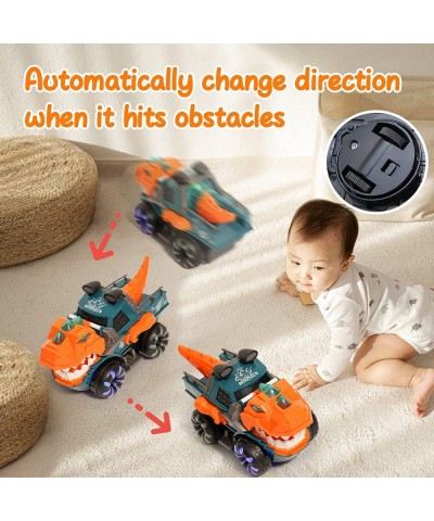 Monster Trucks for Boys Dinosaur Toys for Boys Girls Big Trucks for Toddlers Music Roaring Chomps and Shakes Light Up Monster...