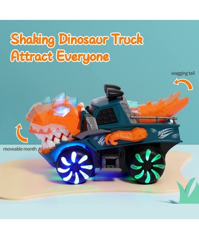 Monster Trucks for Boys Dinosaur Toys for Boys Girls Big Trucks for Toddlers Music Roaring Chomps and Shakes Light Up Monster...