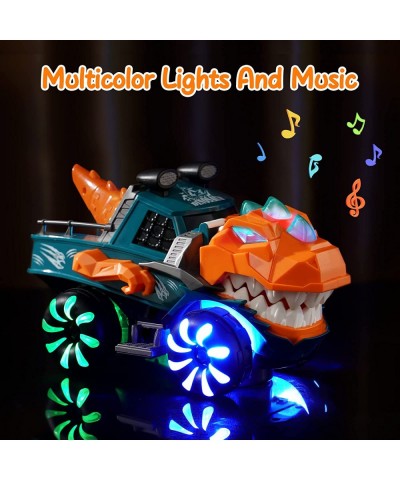 Monster Trucks for Boys Dinosaur Toys for Boys Girls Big Trucks for Toddlers Music Roaring Chomps and Shakes Light Up Monster...