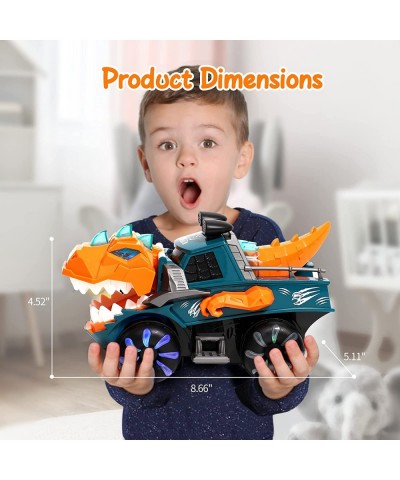 Monster Trucks for Boys Dinosaur Toys for Boys Girls Big Trucks for Toddlers Music Roaring Chomps and Shakes Light Up Monster...