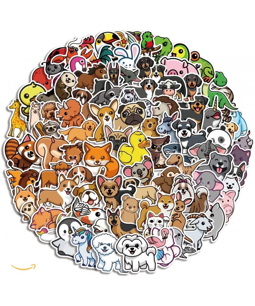 100Pcs Cute Animals Stickers for Kids Cartoon Animal Waterproof Sticker for Children's Room Window Laptop Phone Skateboard Wa...