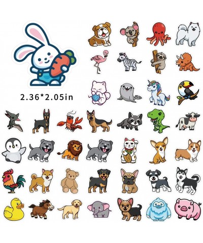 100Pcs Cute Animals Stickers for Kids Cartoon Animal Waterproof Sticker for Children's Room Window Laptop Phone Skateboard Wa...