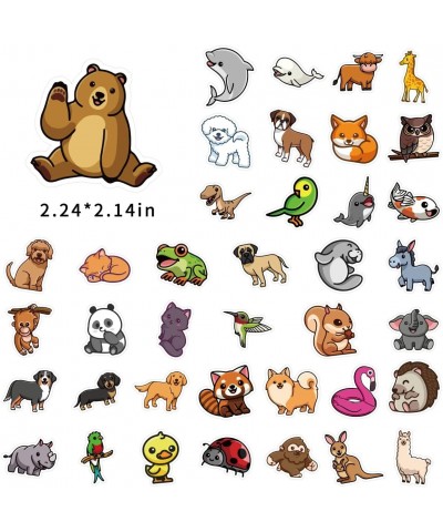 100Pcs Cute Animals Stickers for Kids Cartoon Animal Waterproof Sticker for Children's Room Window Laptop Phone Skateboard Wa...