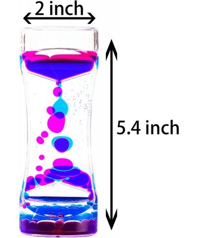 Liquid Motion Bubbler Timer Pack of 3 Hourglass Liquid Bubbler Sensory Toys ADHD Fidget Toy Anxiety Autism Toys Calm Relaxing...