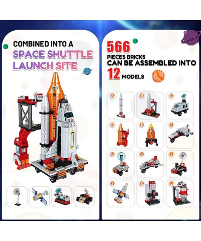 Space Shuttle Toys for 6-12 Year Old Kids STEM 12 in 1 Space Building Block Kits Stimulate Kids Creativity and Imagination Be...