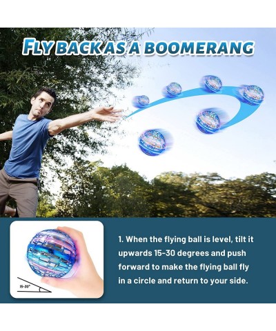 Flying Nebula Orb Ball Toy Hover Ball Cool Magic Controller Spinner Mini Drone Flying Floating Ball Toys LED Lights 360° Rota...