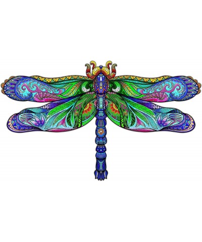 Wooden Jigsaw Puzzles-Wooden Puzzle Adult Unique Shape Advanced Big Dragonfly Wooden Jigsaw Puzzle for Adult Best Gift for Ad...