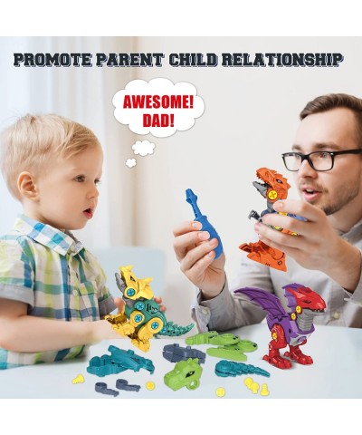 Dinosaur Toys for 3 4 5 6 7 8 Year Old Boys Girls 5 in 1 Take Apart Dinosaur Toys for Kids Learning Educational Building Cons...