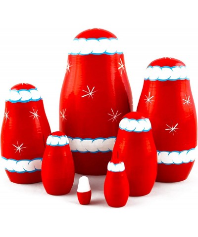 Christmas Santa Nesting Dolls 7 pcs - Santa Claus Christmas Decoration Doll Gifts Ideas $59.98 Nesting Dolls