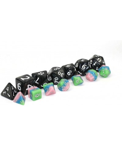 Dice- DND Dice Set 25mm RPG Dice for Dungeons and Dragons D&D Pathfinder MTG Role Playing Dice Giant Black Polyhedral Dice wi...