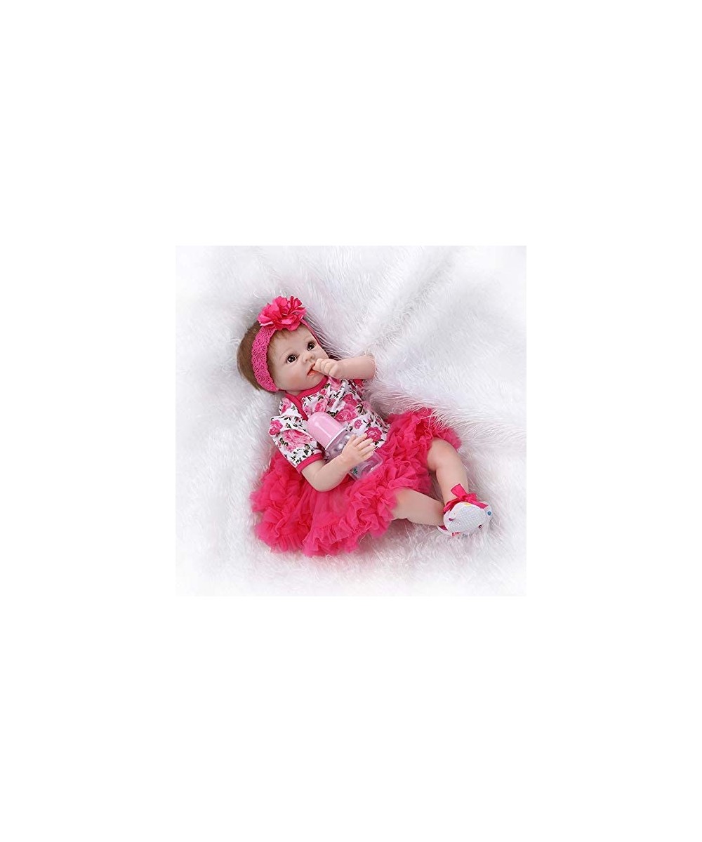 Reborn Baby Girl Dolls Realistic 22 Inch Eyes Open Handmade Weighted Vinyl Silicone Newborn Baby Doll Children Gifts $83.42 D...