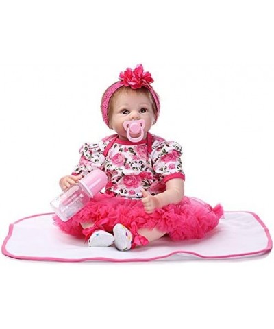 Reborn Baby Girl Dolls Realistic 22 Inch Eyes Open Handmade Weighted Vinyl Silicone Newborn Baby Doll Children Gifts $83.42 D...