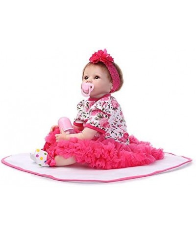 Reborn Baby Girl Dolls Realistic 22 Inch Eyes Open Handmade Weighted Vinyl Silicone Newborn Baby Doll Children Gifts $83.42 D...