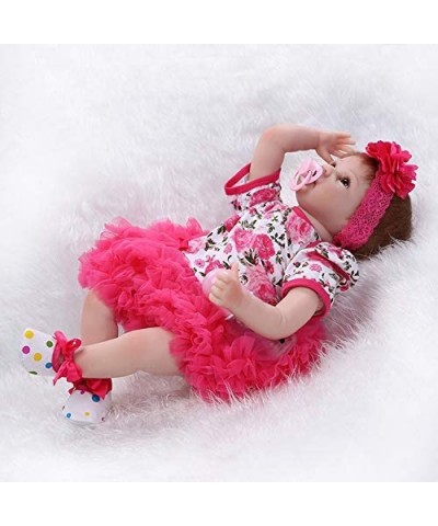 Reborn Baby Girl Dolls Realistic 22 Inch Eyes Open Handmade Weighted Vinyl Silicone Newborn Baby Doll Children Gifts $83.42 D...