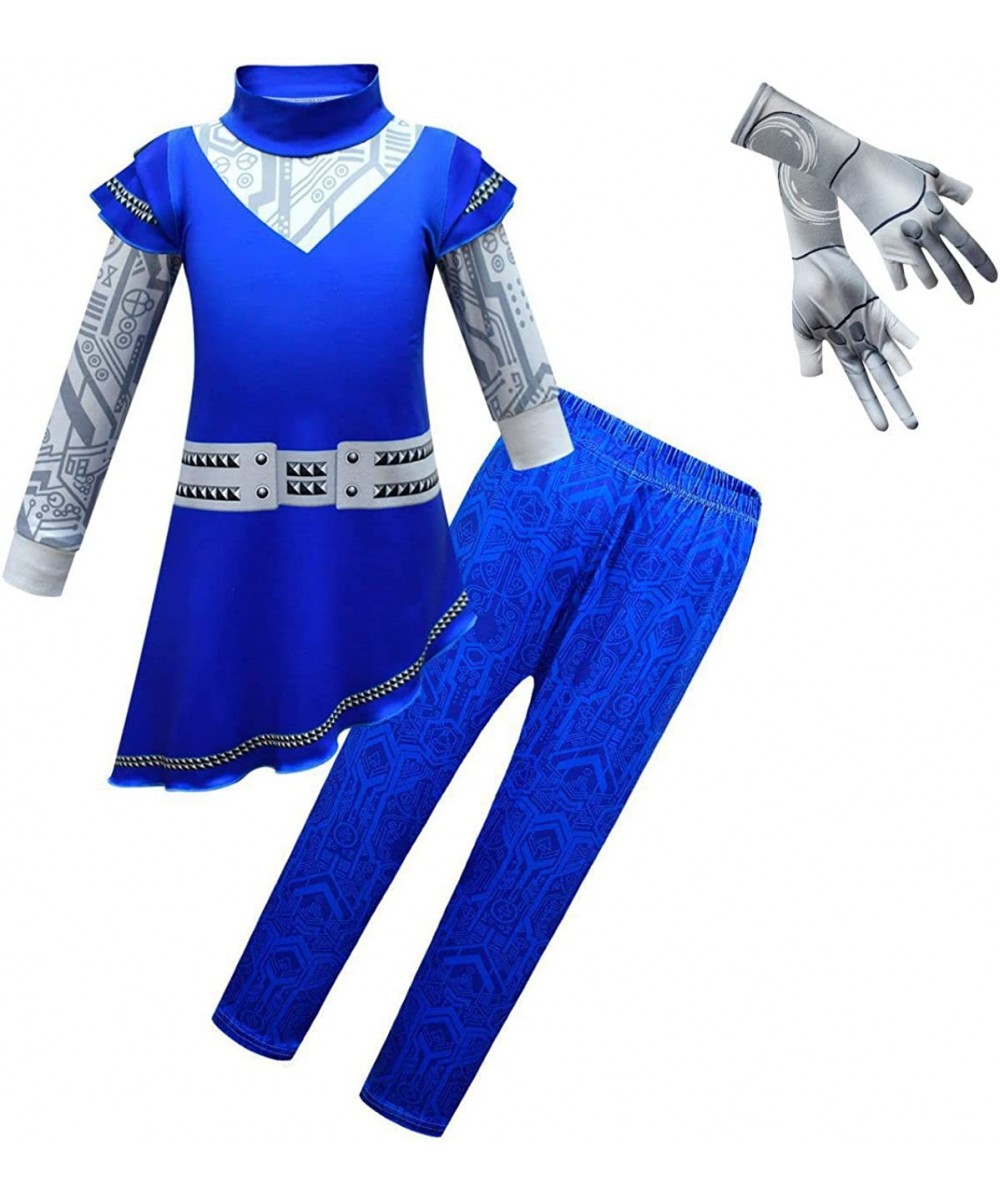 Zombies Alien Costume for Kids Girls Party Dress Up Outfits Halloween Cosplay Clothes 3-12 Years $45.96 Kids' Costumes