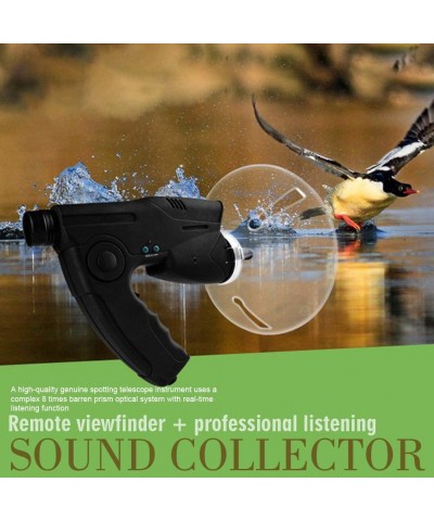 GEZICHTA Parabolic Sound Collecting Dish Bionic Ear Mobile Device 8X Monocular Sound Amplifier for Long Distance Listening Bi...