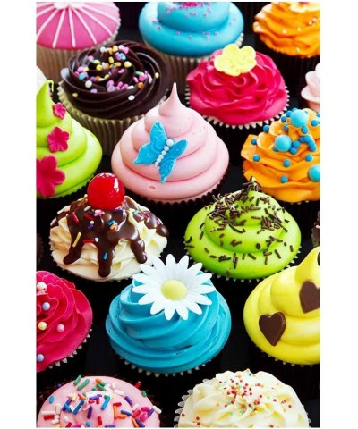 500 Pieces Assorted Cupcake Jigsaw Puzzle for Adults and Kids Big Size Gift Idea $23.63 Jigsaw Puzzles