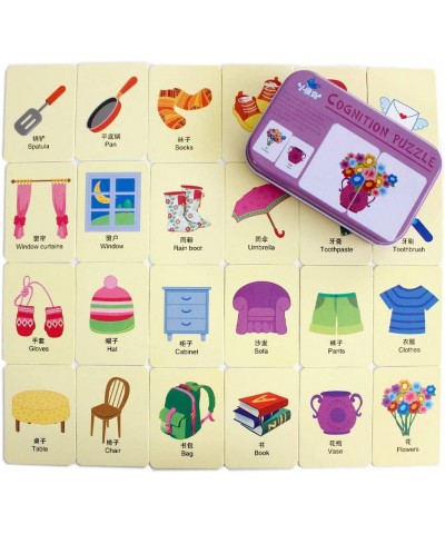 Baby Infant 32pcs Flash Card Jigsaw cognition Puzzle Shape Matching Puzzle Cognitive Learning Early Education Card Learning T...