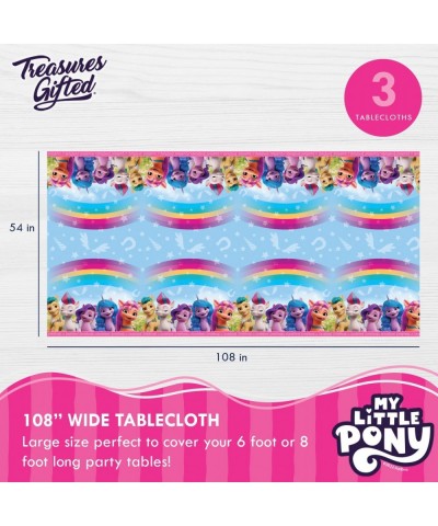 My Little Pony Birthday Party Supplies - Pack of 3 - Large Rectangular My Little Pony Tablecloth 54 x 108 Inches - My Little ...