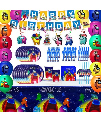 Game Us Party Supplies Birthday Party Decorations Include Flatware Spoons Fork Knife Plates Cups Tablecloth Banner Napkins St...