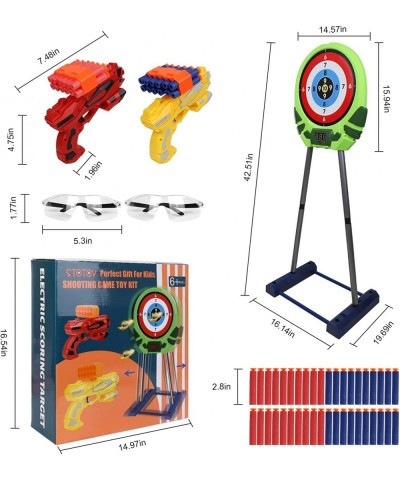 Electric Scoring Target for Kids Shooting Games Moving Target with 2 Toys Guns/40 Bullet/2 Glasses Birthday Xmas Gift Toys fo...