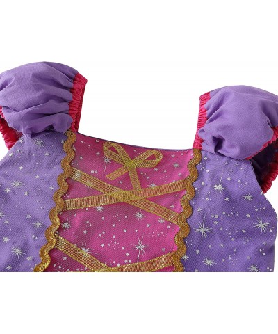 Tangle Costume for girls Princess Rapunzel Cosplay Princess Dress up Clothes for Little Girls $48.86 Kids' Costumes