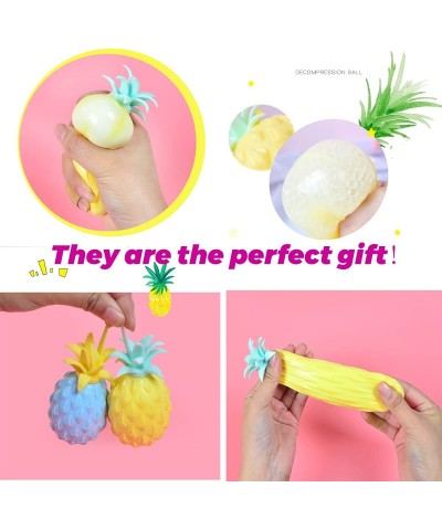 Pineapple Stress Balls Squishy Stress Balls Toy Big Pineapple Fruit Stress Ball Squeeze Balls for ADHD Kids Adult Ati-Stress ...