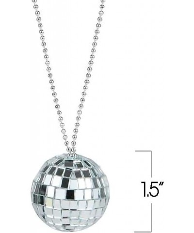 Mirror Disco Ball Necklaces Pack of 12 Disco Theme 70s Party Decorations Disco Photo Booth Props Dance Party Favors and Suppl...