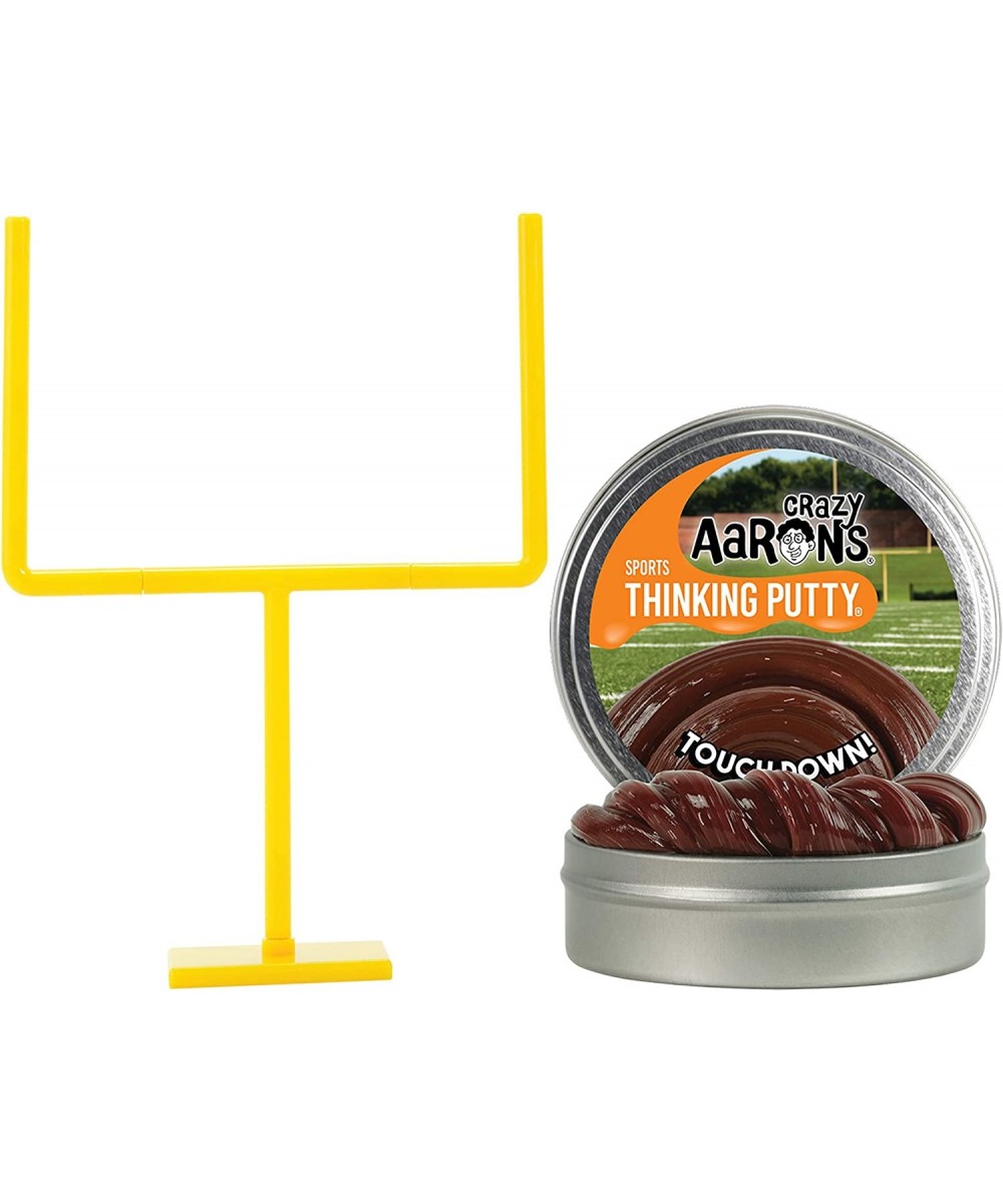 Football Putty Set - 6" Tabletop End Zone Goal Post and 2.75" Touchdown Putty - Tabletop or Desktop Football Set (Never Dries...