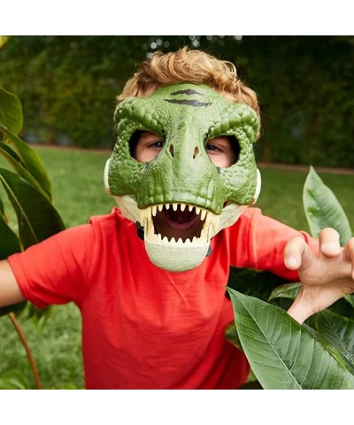 Dinosaur Mask Headgear Halloween Party Latex Animal T-Rex Dinosaur Head Mask Party Masquerade Mask Dinosaur Role Play Props $...