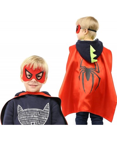 Superhero Capes and Masks for Kids Halloween Cosplay Double Side Capes Superhero Toy Kids Best Gifts $24.27 Kids' Costumes