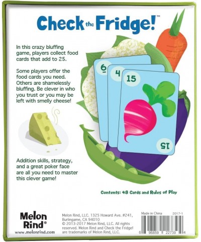 Check The Fridge! Math Game - Adding to 25 Card Game for Kids (Ages 8 and up) $33.66 Card Games