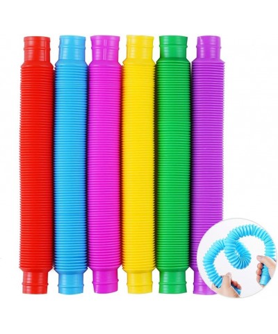 6 Pack Pop Tube Sensory Toys Stretch Tube for Kids Decompression Pre-Kindergarten Finger Toys.(6 Colors) $14.46 Fidget Toys