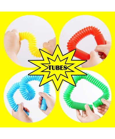 6 Pack Pop Tube Sensory Toys Stretch Tube for Kids Decompression Pre-Kindergarten Finger Toys.(6 Colors) $14.46 Fidget Toys