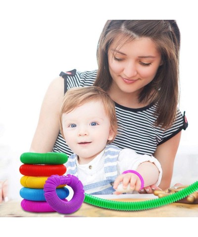 6 Pack Pop Tube Sensory Toys Stretch Tube for Kids Decompression Pre-Kindergarten Finger Toys.(6 Colors) $14.46 Fidget Toys