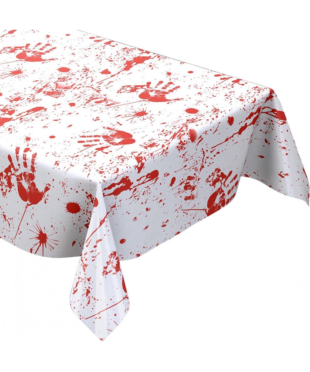 Halloween Bloody Handprints Table Cover Blood Zombie Tablecloths 102 x 51 Inch Scary Table Cover Halloween Haunted Decoration...