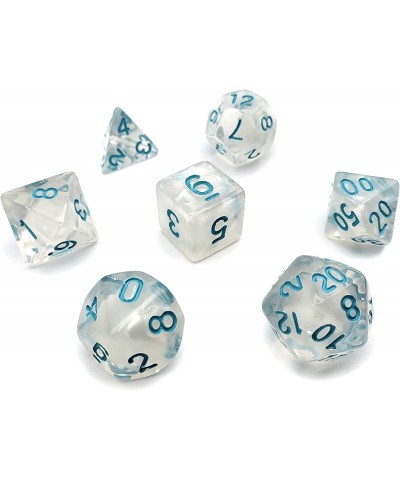 Transparent 7 Piece Polyhedral DND Dice Set by DCollective Dice for Table Top Dungeons and Dragons RPGs and Gaming $17.27 Gam...