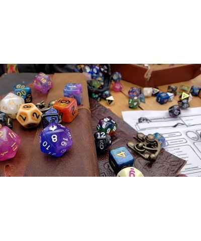 Transparent 7 Piece Polyhedral DND Dice Set by DCollective Dice for Table Top Dungeons and Dragons RPGs and Gaming $17.27 Gam...