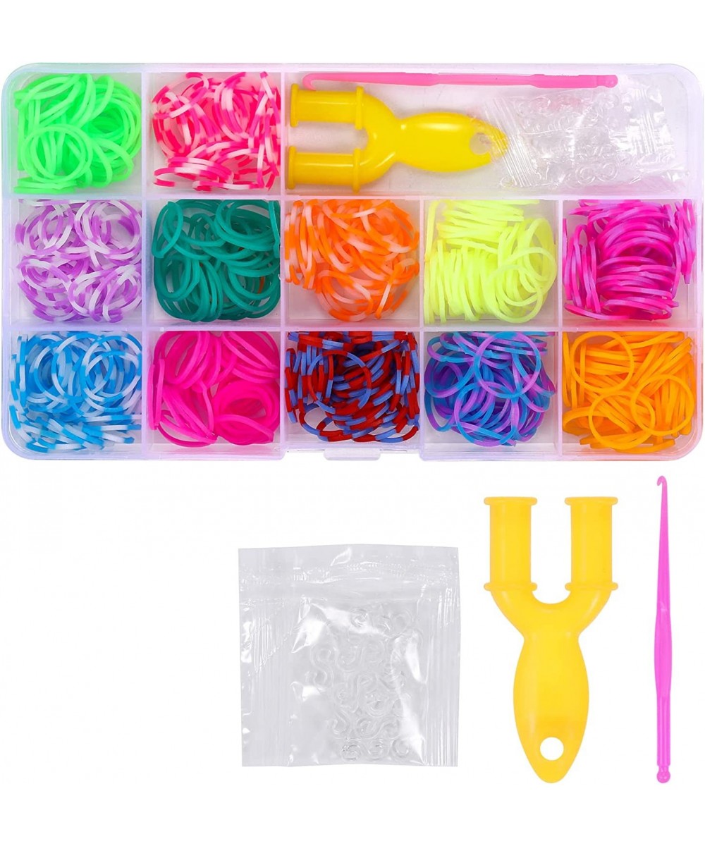 Rubber Band Bracelet Kit Loom Bands Loom Bracelet Making Kit Rubber Bands for Bracelets Loom Bands Refill Kit with More Acces...