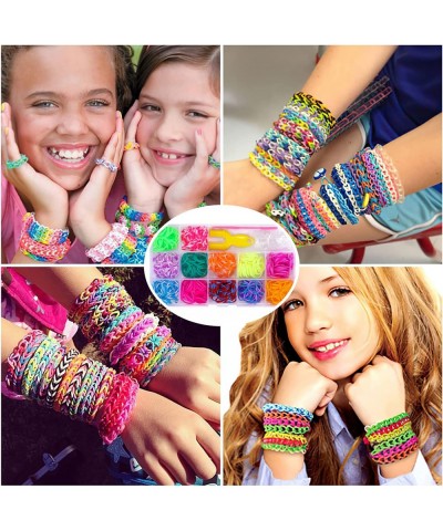 Rubber Band Bracelet Kit Loom Bands Loom Bracelet Making Kit Rubber Bands for Bracelets Loom Bands Refill Kit with More Acces...