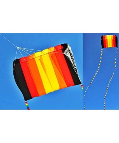 Eye Catching Kite Tails + 8 Hole Single Line Control Parachute Parafoil Foil Kite Outdoor Beach Garden Playground Fun $43.02 ...