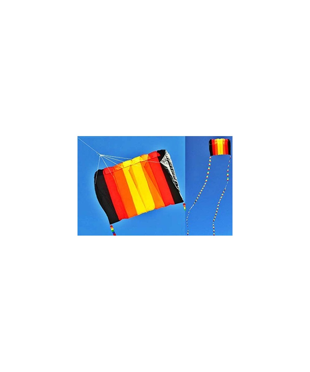 Eye Catching Kite Tails + 8 Hole Single Line Control Parachute Parafoil Foil Kite Outdoor Beach Garden Playground Fun $43.02 ...