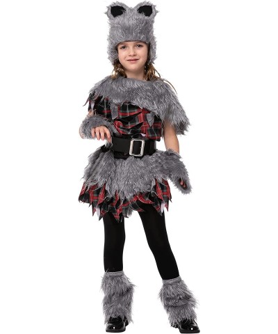 Cute Styled Kids Werewolf Costume for Small to X-Large Girl $42.29 Kids' Costumes