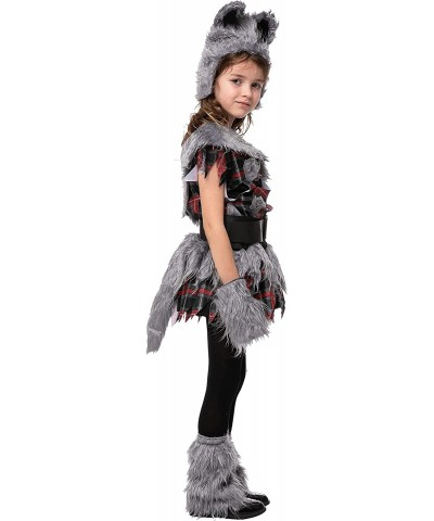 Cute Styled Kids Werewolf Costume for Small to X-Large Girl $42.29 Kids' Costumes