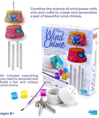 Make A WInd Chime Kit DIY Arts & Crafts Wind Powered Musical Chime For Boys And Girls Ages 8+ $16.41 Kids' Drawing & Writing ...