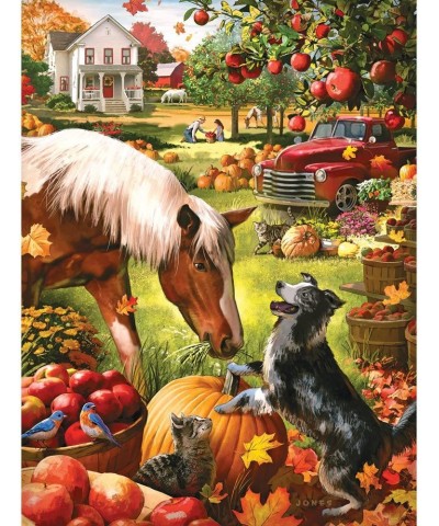 500 Piece Jigsaw Puzzle for Adults- ‘Autumn Farm’ - 500 pc Large Piece Jigsaw Puzzle by Artist Larry Jones - 18” x 24” $16.76...