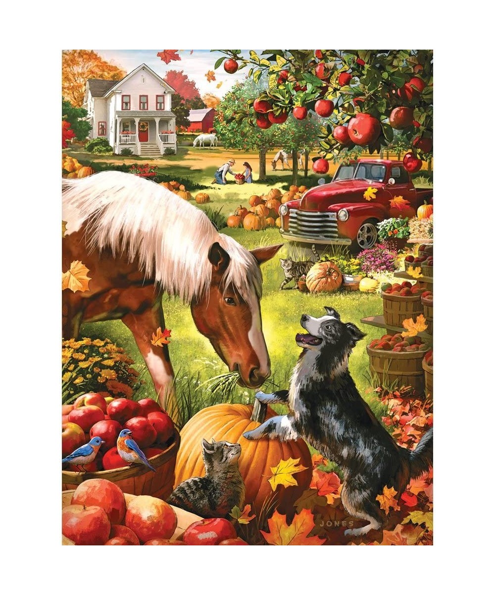 500 Piece Jigsaw Puzzle for Adults- ‘Autumn Farm’ - 500 pc Large Piece Jigsaw Puzzle by Artist Larry Jones - 18” x 24” $16.76...