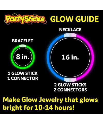 Glow Sticks Party Supplies 300pk - 8 Inch Glow in The Dark Light Up Sticks Party Favors Glow Party Decorations Neon Party Glo...